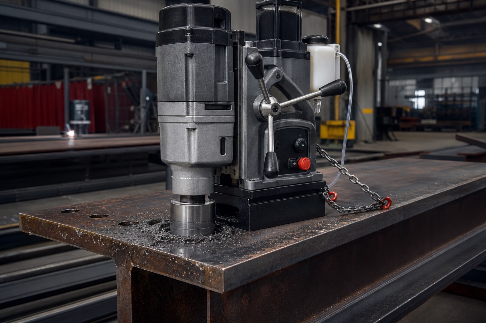 Large Mag Drill application and selection guide — unbranded industrial reference image